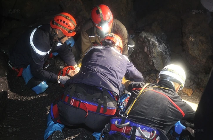 SDIS - Evacuation tunnel de lave