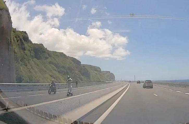 A trottinette sur la NRL