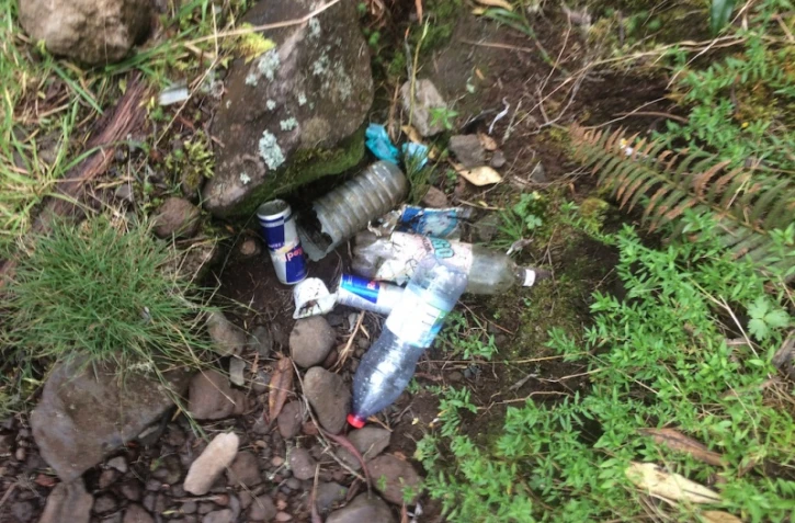 Déchets récoltés au Piton des Neiges