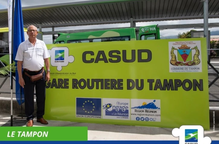 Inauguration de la nouvelle gare routière du Tampon
