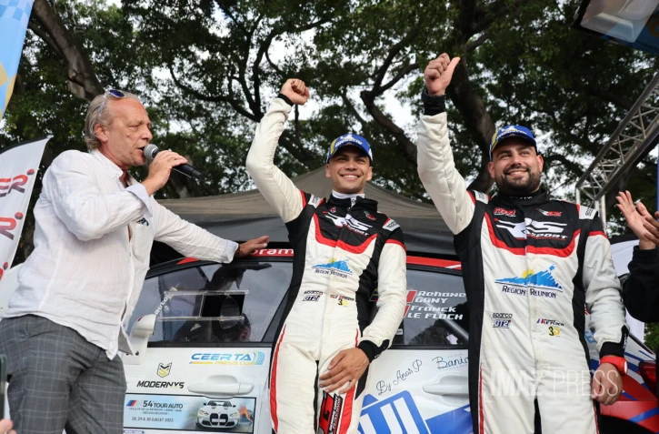 54ème Rallye de La Réunion, arrivée, victoire de réhane gany 