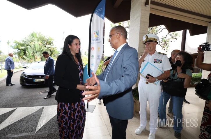 Visite de la ministre des Outre-mer : Naïma Moutchou rencontre Cyrille Melchior