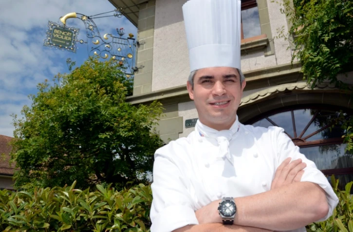Benoît Violier, chef du Restaurant de l'Hôtel de Ville à Crissier près de Lausanne, le 15 mai 2012