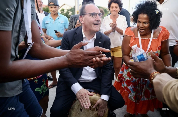 saint-pierre visite terre sainte jean castex campagne présidentielle 2022 emmanuel macron