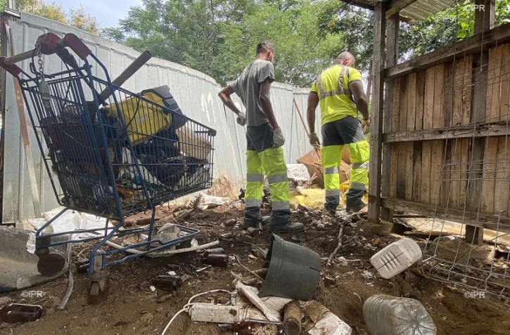 moustique nettoyage vid fond de kour ravine à marquet