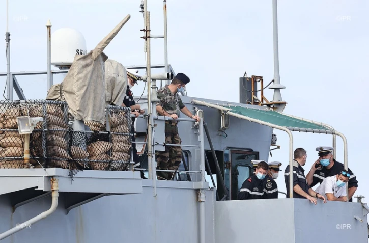 La frégate de surveillance le Floréal de retour au Port