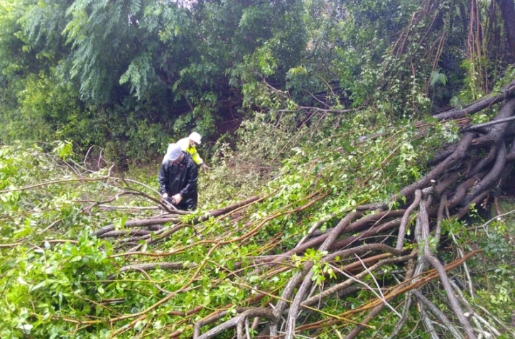 passage cyclone batsirai jeudi 3 février mairie entre-deux