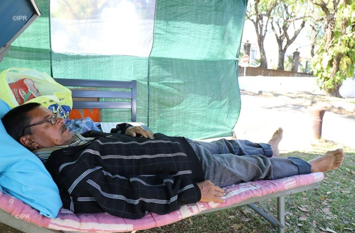 Claude Leperlier entamait sa grève de la faim.