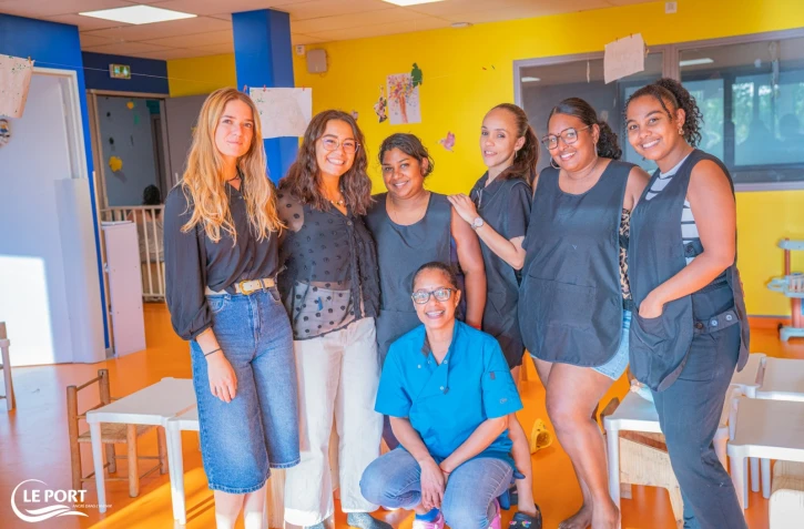 Le Port : inauguration de la crèche intergénérationnelle Ti Colibri
