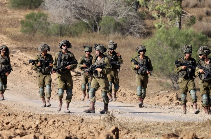 Des soldats israéliens près de la frontière avec la bande de Gaza le 13 juin 2024 - JACK GUEZ / AFP