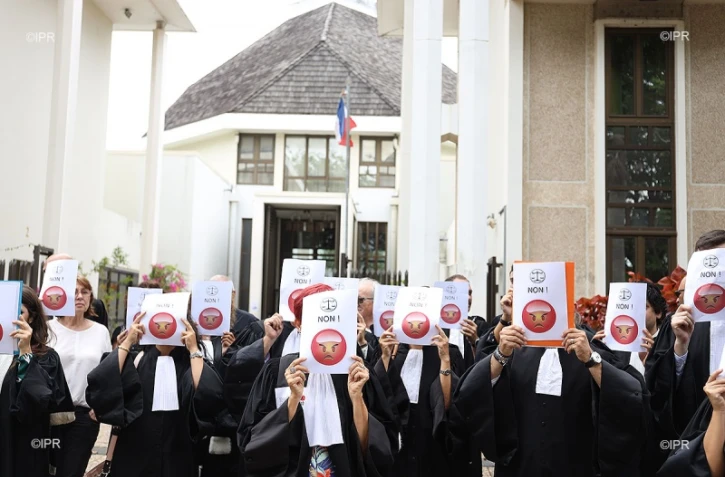 Les avocats en grève Saint-Denis 15 novembre 2018