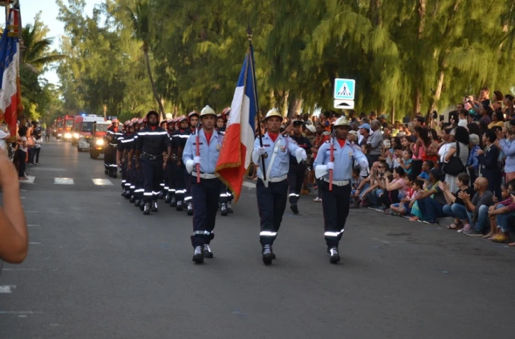 Le 14 juillet 2017 fêté à Saint-Leu.