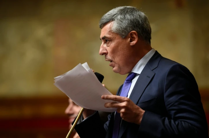 Henri Guaino lors des questions au gouvernement à l'Assemblée nationale le 28 octobre 2015 à Paris