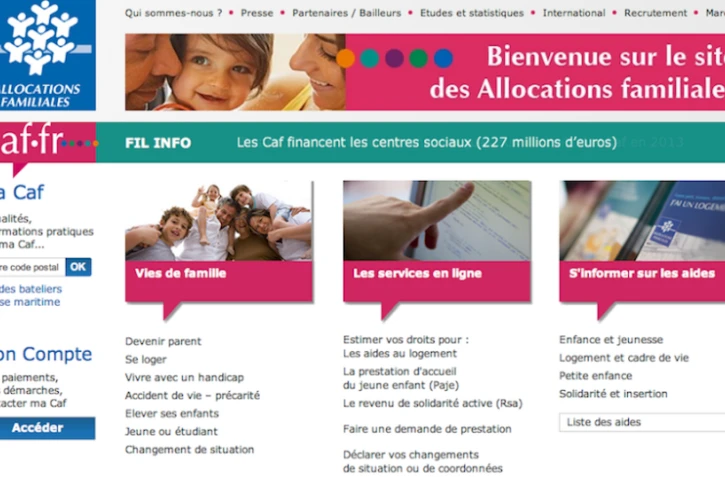 Site internet caf.fr