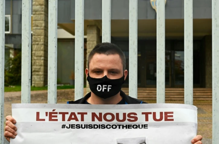 Manifestation contre les fermetures de discothèques à Rennes le 13 octobre 2020