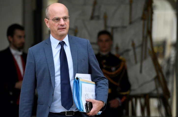 Le ministre de l'Education Jean-Michel Blanquer à l'Elysée, le 24 octobre 2018