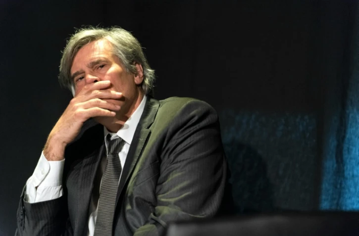 Le ministre de l'Agriculture Stéphane Le Foll le 17 mars 2016 à Saint-Didier-sur-Baujeu