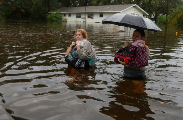 Inondations à Tarpon Springs, en Floride, le 30 août 2023