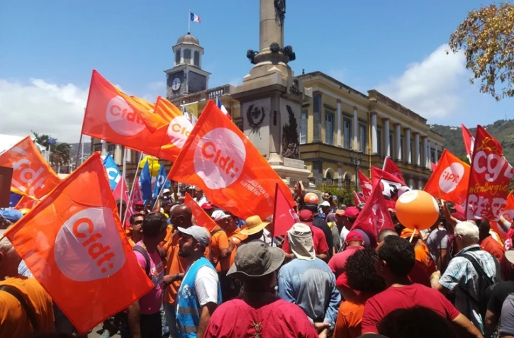 mobilisation, manifestation, intersyndicale, interprofessionnelle, défilé, Saint-Denis, 24 octobre