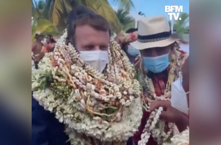 Macron en Polynésie française