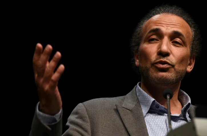 L'islamologue suisse Tariq Ramadan, lors d'une conférence à Bordeaux, le 26 mars 2016