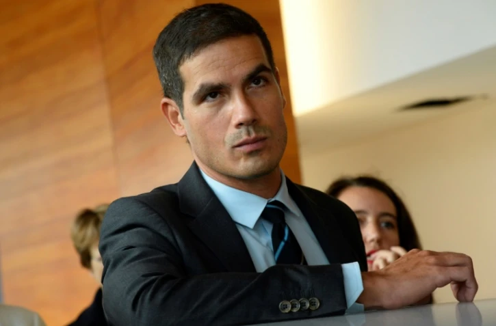 Le PDG de Radio France Mathieu Gallet, lors d'une conférence de presse à la Maison de la Radio à Paris, le 7 octobre 2014