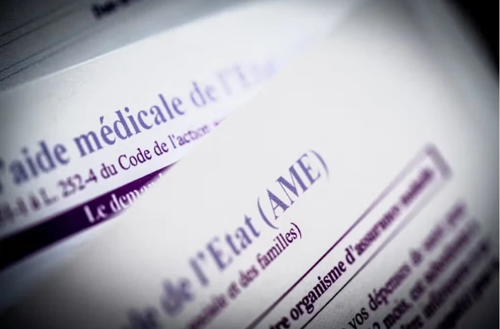   Des formulaires de demande de l’Aide médicale d’Etat. GARO / PHANIE VIA AFP