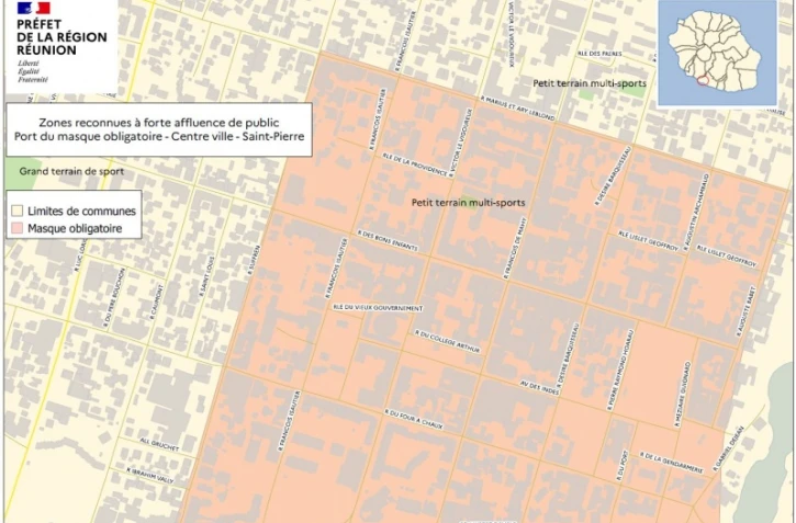 Saint-Pierre : une carte pour bien comprendre où le masque est obligatoire