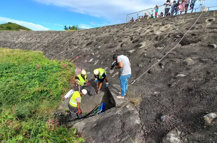 les déchets coincés dans les filets ont été récoltés