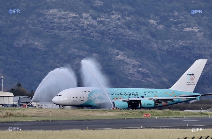 L'avion A380 à la Réunion