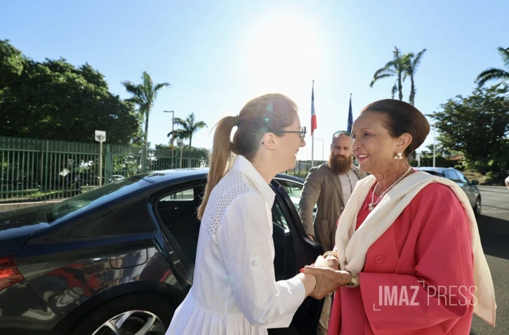 Aurore Bergé rencontre Huguette Bello
