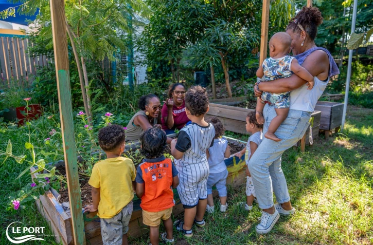 Le Port : journée au jardin pour les marmailles