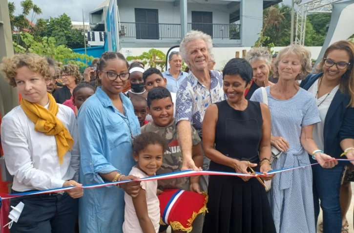 Ericka Bareigts inauguration jardin Alphonsine Bélon