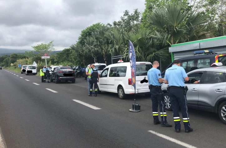 Gendarmerie : 22 infractions relevées en 3 heures sur les routes à Bras-Panon