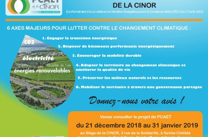 Plan Climat Air Energie Territorial : lancement fin décembre d'une consultation publique