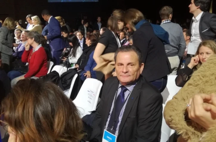 Michel Dennemont et Henri-Chane Tef assistaient au Conseil national d\'En Marche. (Photo Laurent Lucas)