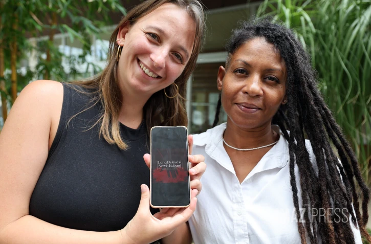 Béatrice Vélin-Cassim et Juliette Pierron-Rauwel
