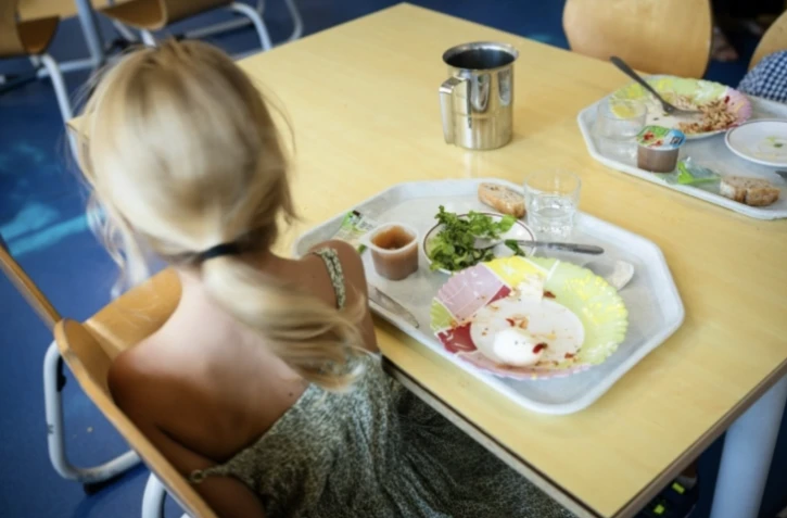 Huit mairies, dont Paris et Lyon, ont temporairement banni le thon des menus de leurs cantines scolaires pour "faire cesser l'exposition des enfants au mercure", un métal neurotoxique ( AFP / CLEMENT MAHOUDEAU )