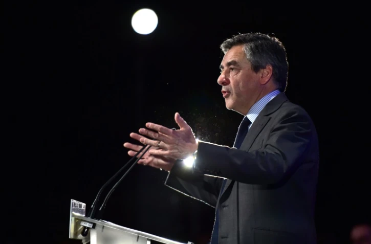 François Fillon à Courbevoie, près de Paris, le 21 mars 2017