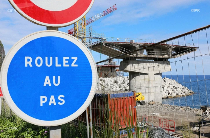 travaux route du littoral