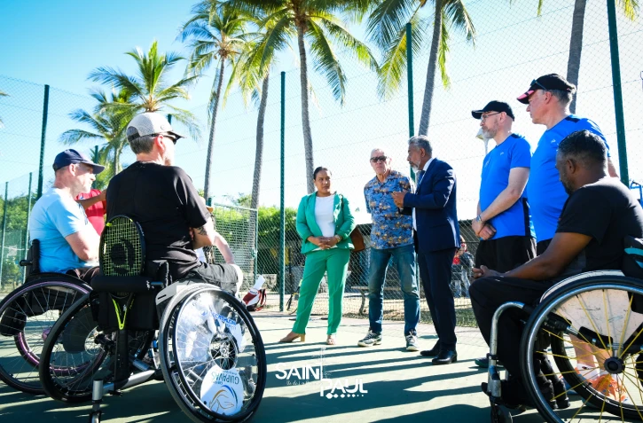 Tennis fauteuil : les joueurs de Lorient accueillis à Saint-Paul