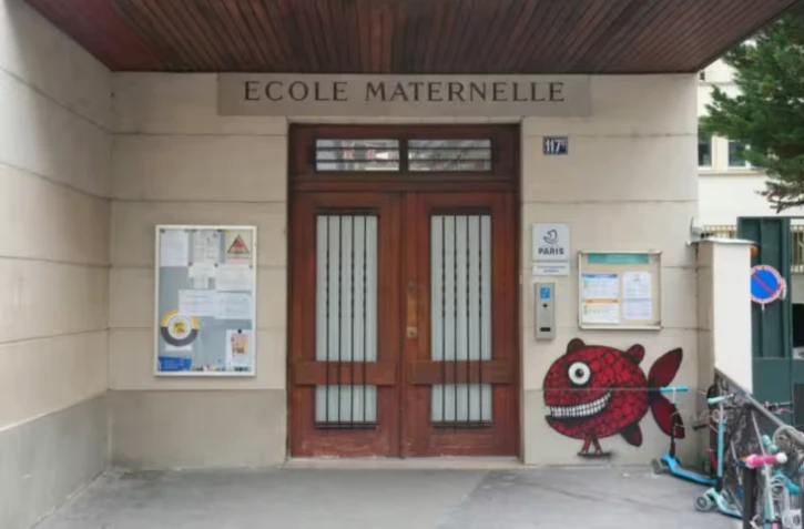 L'école Saint-Dominique à Paris le 20 mai 2026 ( AFP / Dimitar DILKOFF )
