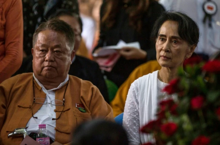 Win Htein et Aung San Suu Kyi le 17 août 2017