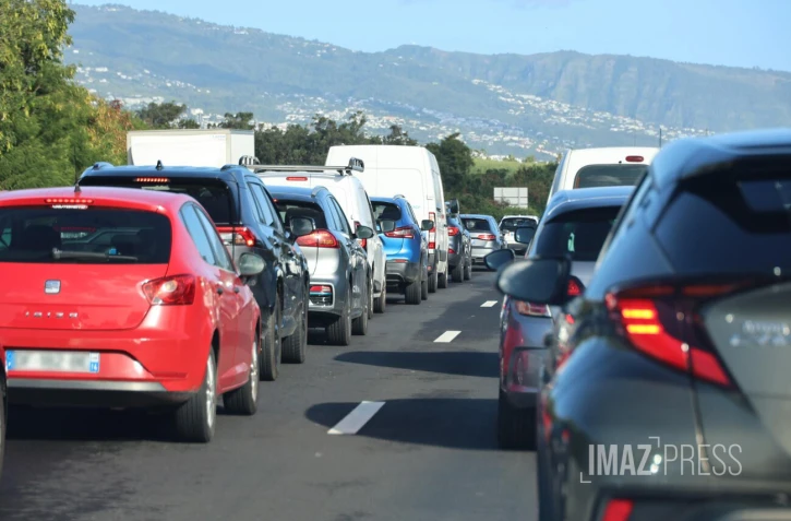 embouteillages de l'est vers le nord