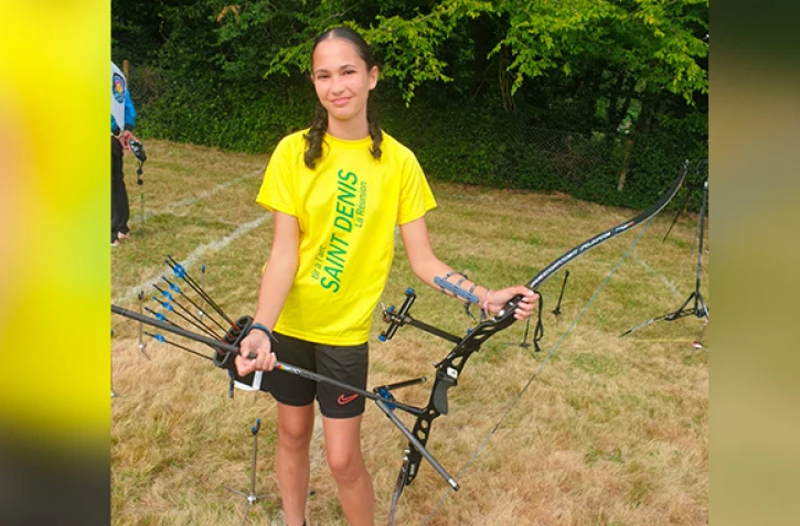 Tir à l'arc : Enora, dionysienne de 12 ans, est championne de France