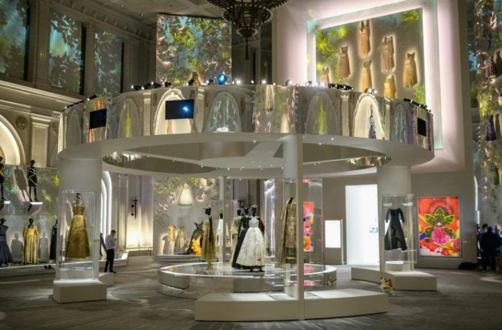 L'exposition "Dior designer of dreams" au Brooklyn Museum de New York, le 7 septembre 2021