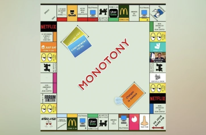 Insolite : un jeu "Monotony" pour s'amuser autour du Covid...