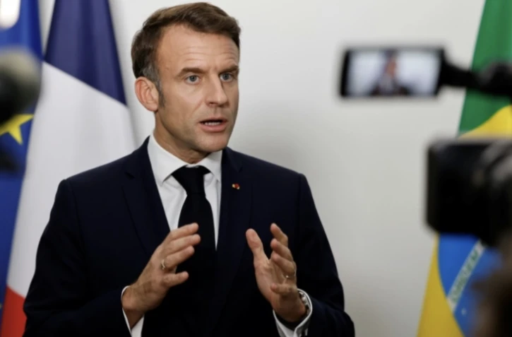 Emmanuel Macron Ă Rio de Janeiro, le 19 novembre 2024 ( AFP / Ludovic MARIN )