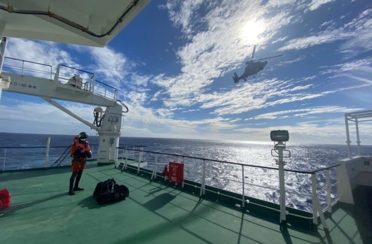Evacuation d'un marin hélicoptère Panther FAZSOI 20 avril