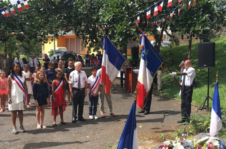 dépôt de gerbe Journée nationale du souvenir Saint-Paul